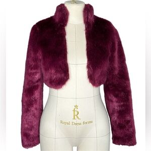 L’Wren Scott Collection faux fur bolero jacket